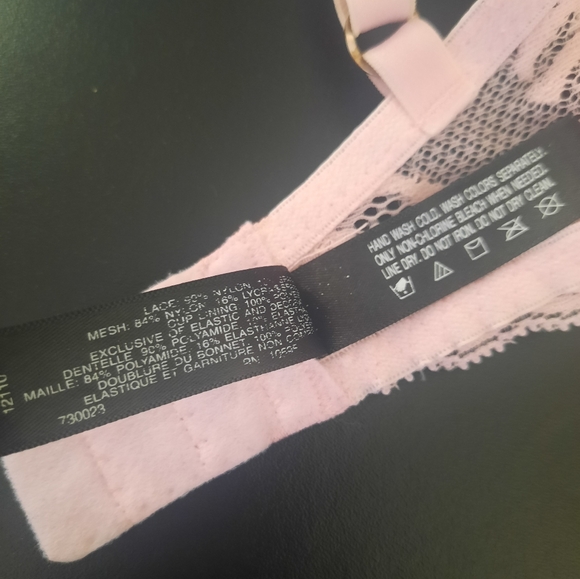 Natori 32DD Pink Feathers Plunge T-Shirt Bra 730023 - Picture 3 of 4